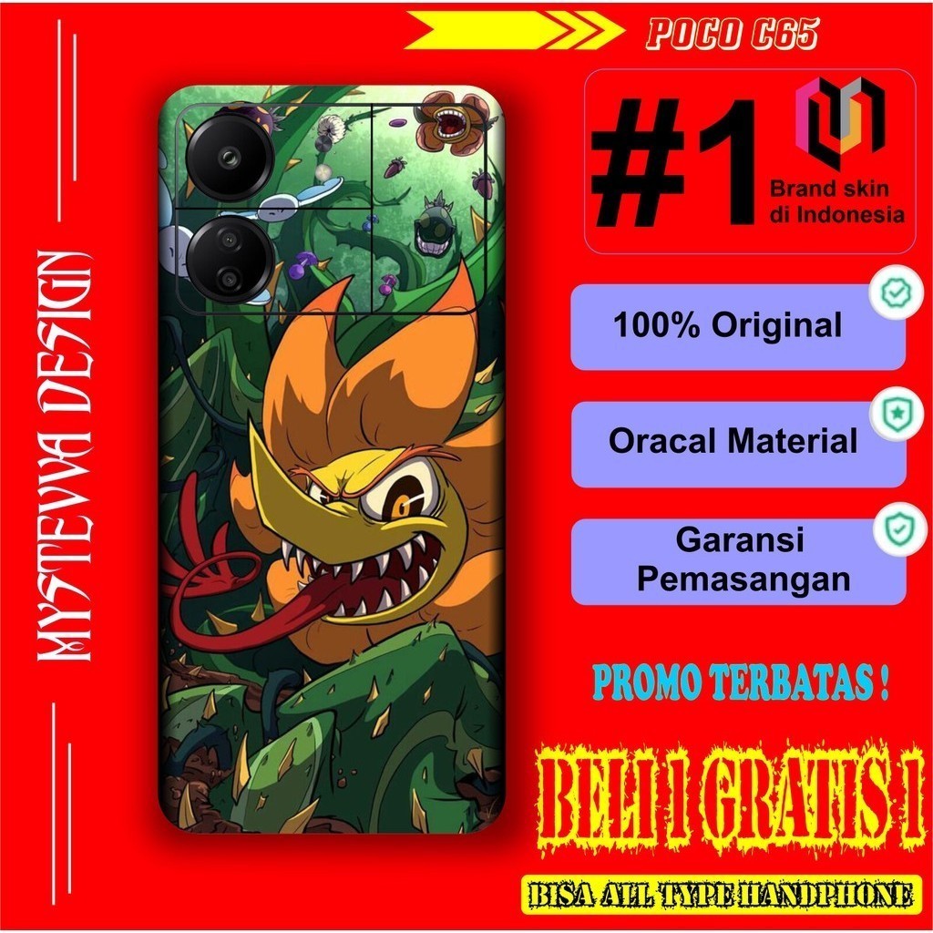 

Terlaris Presisi Pocophone C65 5 Casing/Stiker Panel Vynil Bisa Custom Dan COD