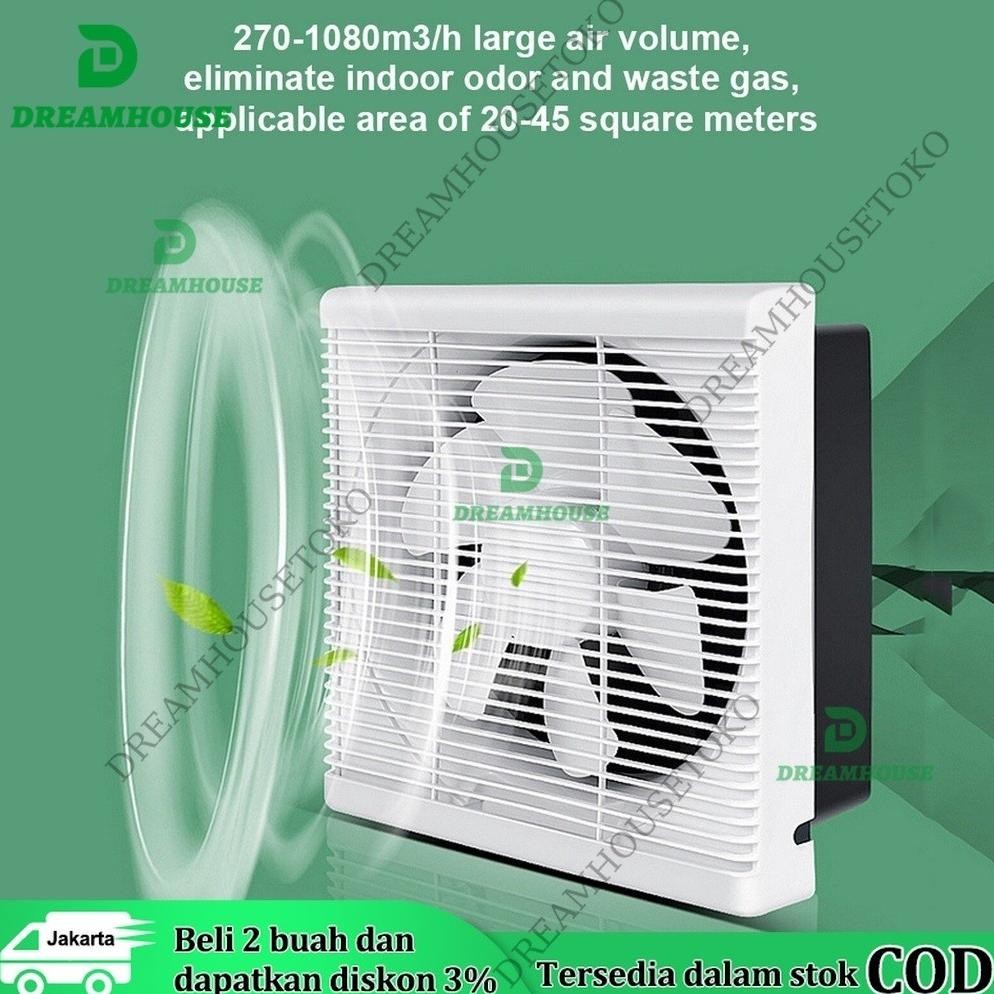 Exhaust Fan Kipas Angin Hexos Plafon 6 inch / 8 inch kipas atap kipas kamar mandi kipas dapur Kipas 