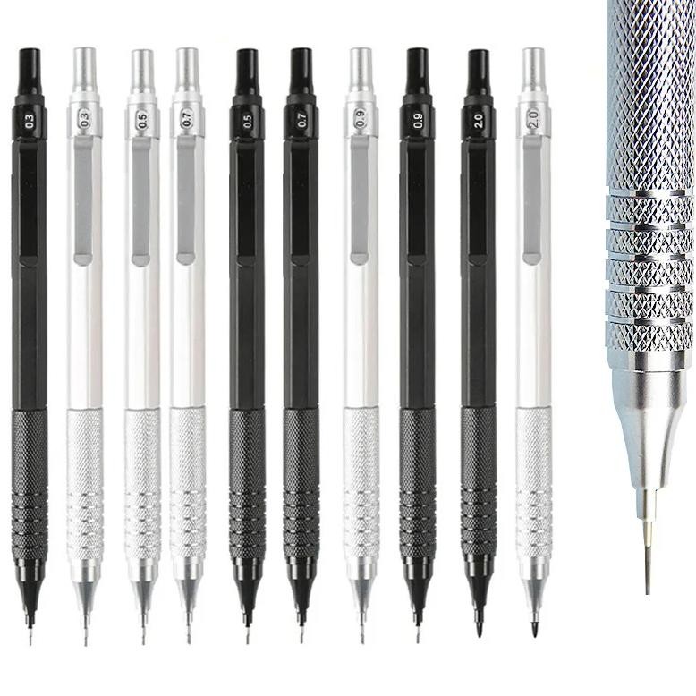 

0.3 0.5 0.7 0.9 2.0Mm Low Center Of Gravity Pencil Metal Mechanical Pencil Sketch Drawing Painting Pencil Office School Supplies