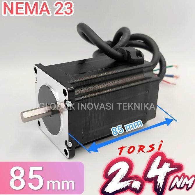 READY Motor stepper Stepping 57 steper NEMA 23 NEMA23 Bipolar 2 phase 85mm