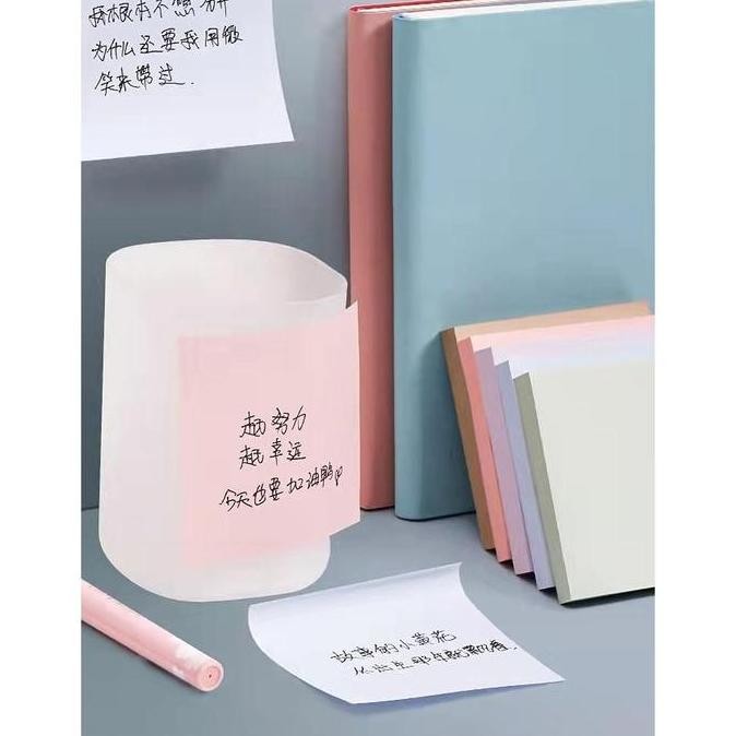 

sticky note 100 lembar catatan memo/Morandi Warna Sticky Note Memo Label Sticker Bookmark/Sekolah Office Supplies-Ms.Pepeleria