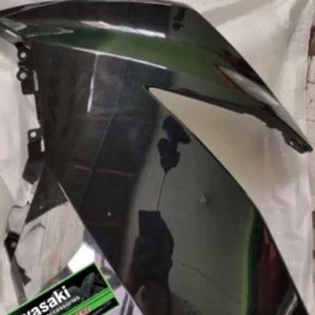 fairing kiri ninja 250 fi new hitam original kawasaki
