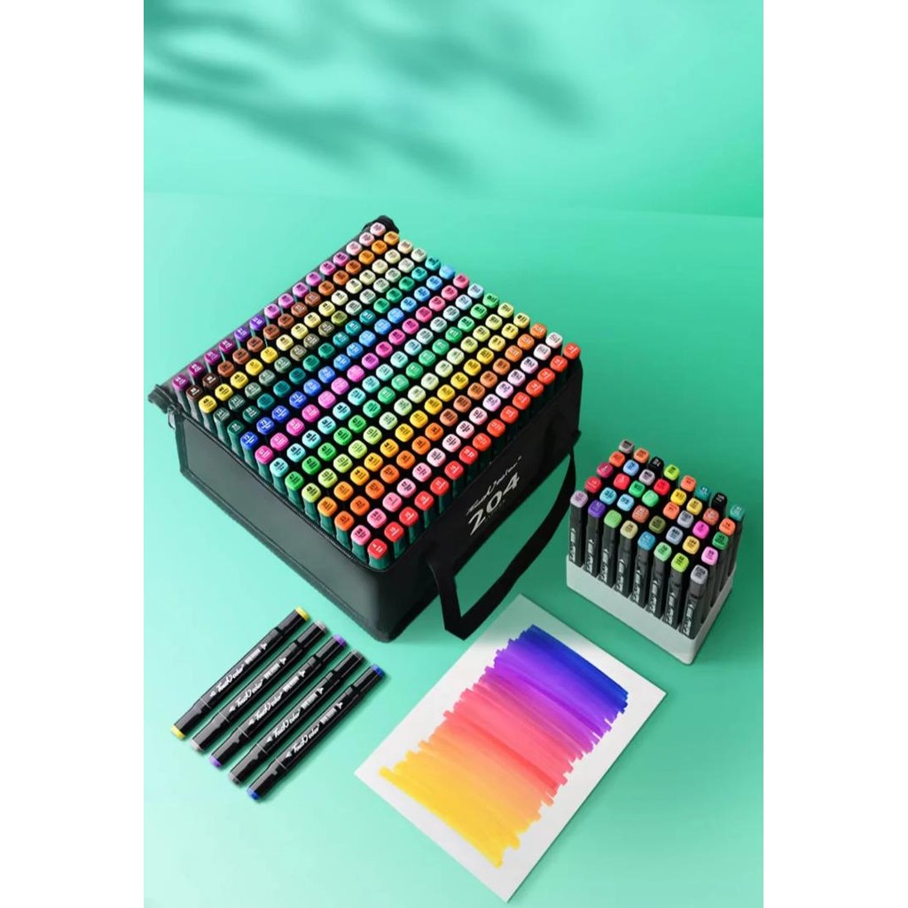 

48/60/80/120Pcs Touch Colors Graphic Art Twin Tip Marker Pen Set Color Dual Head Drawing Copic Brush Pen