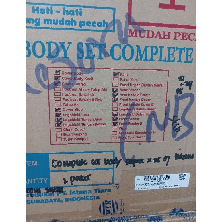 Full Body Set Supra X 125 2007 2008 2009 2010 2011 2012 2013/Complete Set Body Supra X 125 Batman Hi