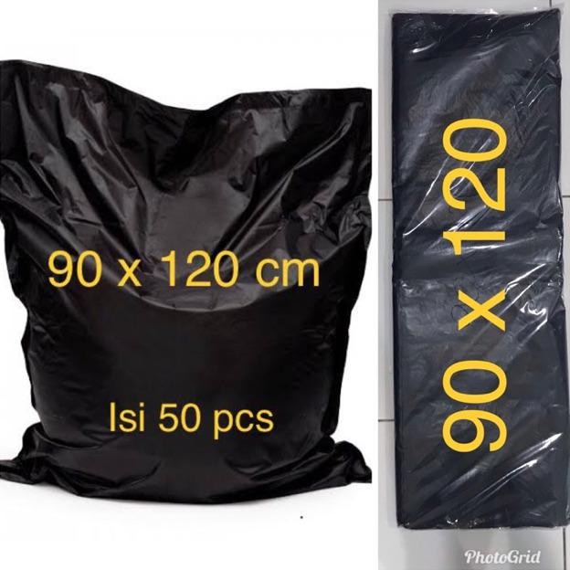 Promo Kresek Kantong Plastik Sampah Hitam Tebal Besar 90 X 120 Trash Bag Garbage Bag Jumbo Promo