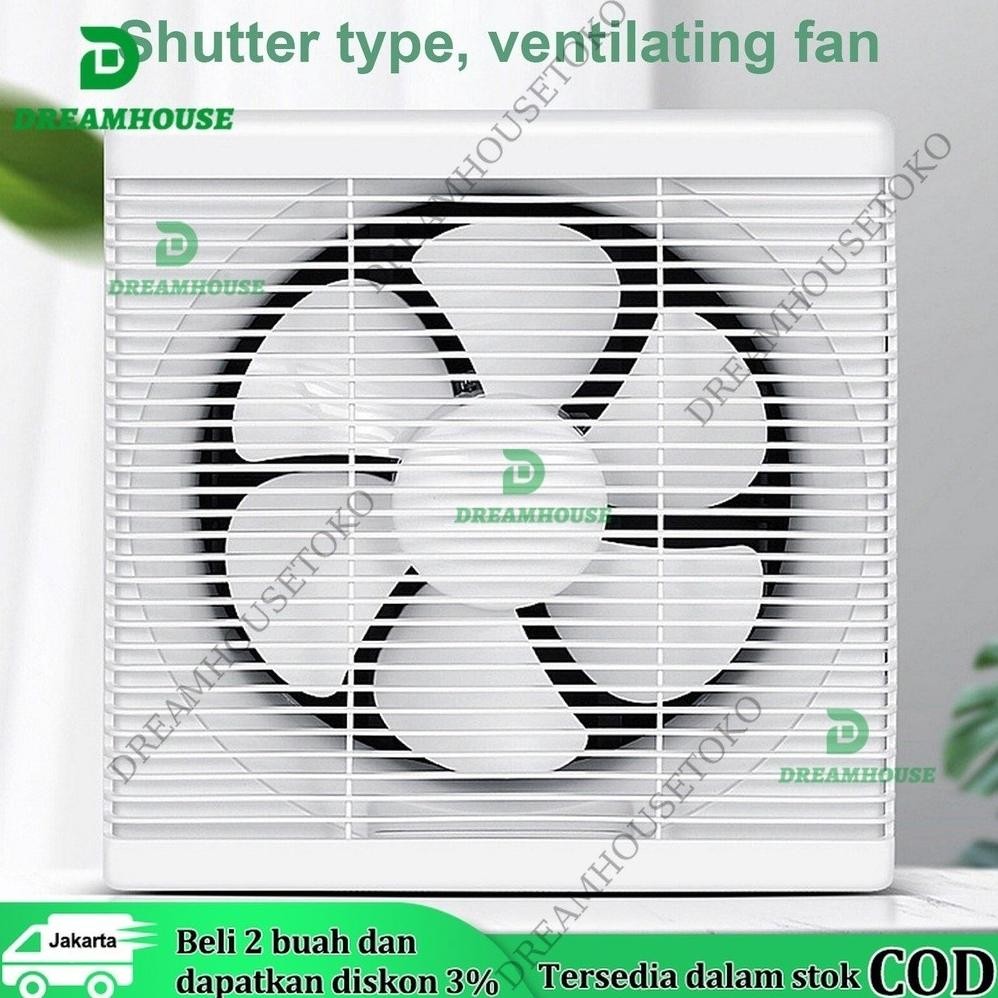 Exhaust Fan/Exhaust /Fan ll Fan Kipas Dinding Ukuran 10/8 Inch 10/8" 24/20 cm/ll / Dinding / Exhaust