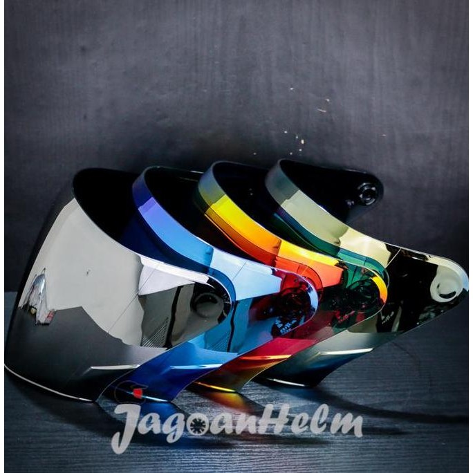 VISOR HELM KYT NFJ | IRIDIUM |KACA VENOM NORISK NF-J CUSTOM