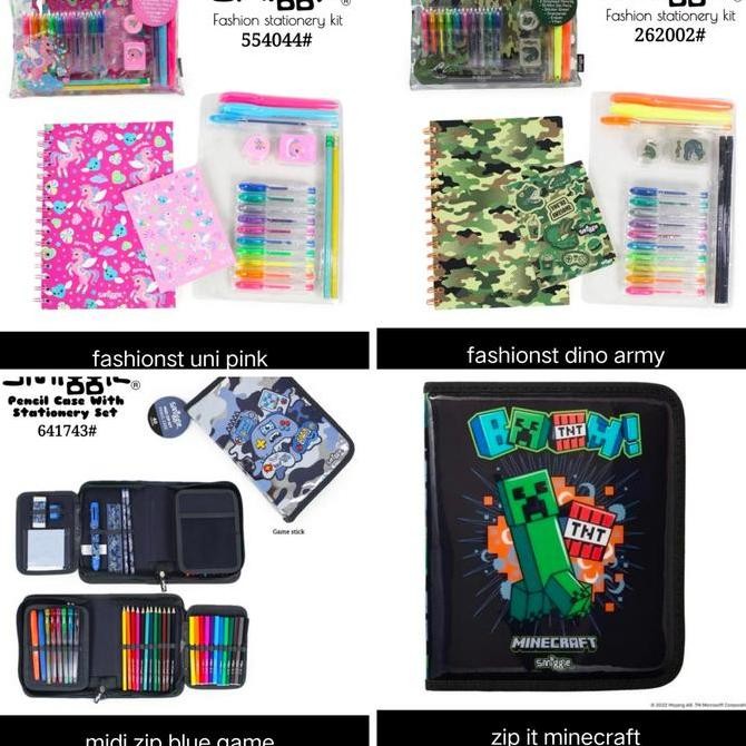 

Smiggle Stationery Minecraft, Jurassic, Uni, Barbii, Spiderman Kualitas Original