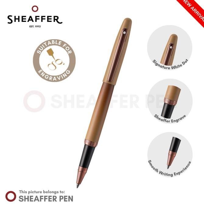 

Sheaffer VFM Coffee Edition Matt Brown with Regal Brown PVD Trims Rollerball Pen Kualitas Original