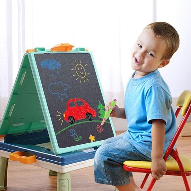 

Bayi Gambar Papan Lipat Anak-anak Lukisan Papan Tulis Portable Kualitas Original