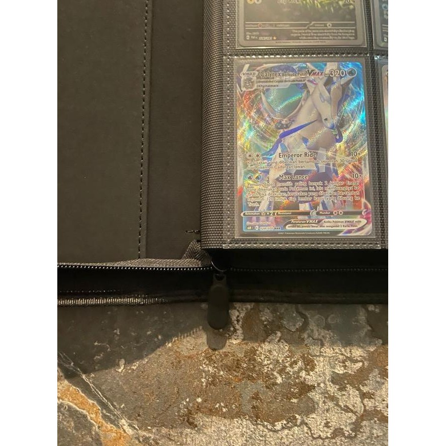 

HICE Premium Zip Album Card Binder 16 Pocket Binder Kartu Pokemon Magic One Piece Flesh and Blood Kualitas Original