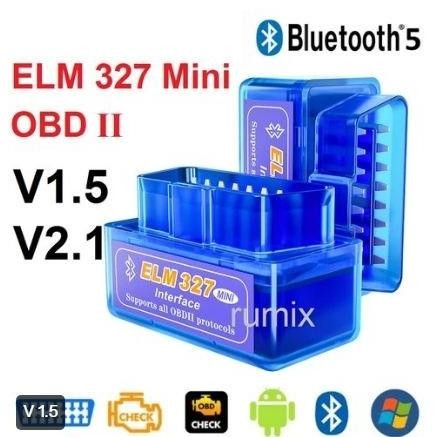 ELM327 Mini OBD OBD2 Bluetooth Alat Wireless Car Scanner V1.5 V2.1