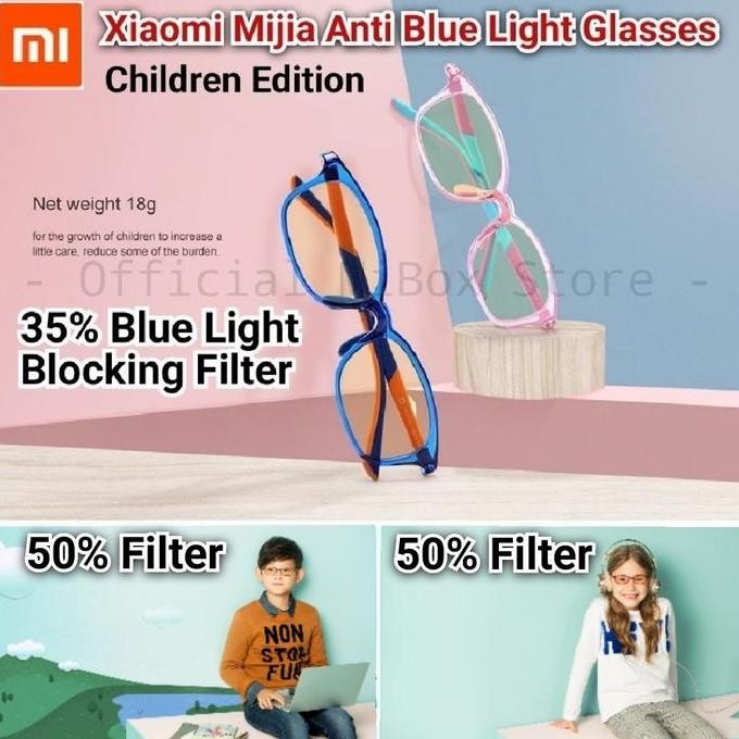 Xiaomi Mijia Kacamata Anak Anti Blue Radiasi Kaca Mata Kids Glasses
