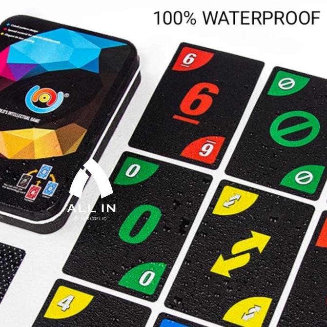 Kartu UNO Plastik Anti Air / PVC Waterproof UNO Card Game Toys Kualitas Original