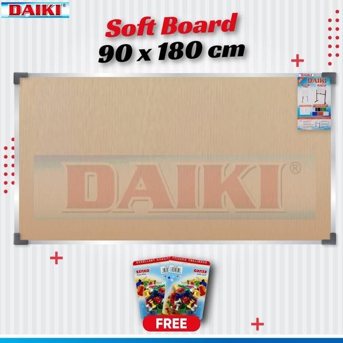 

Softboard / Cork board classic DAIKI gantung uk 90x180 cm Kualitas Original