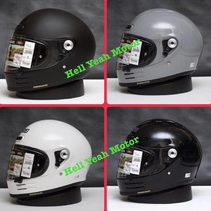TERMURAH - Shoei Glamster 1:1 Grey White Black Doff/Glossy Not x14 Rx7x pista x15
