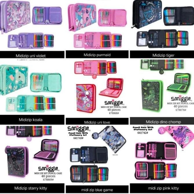 

Smiggle Zip It Midi Zip Stationery Minecraft, Spiderman, Minnie, koala Kualitas Original