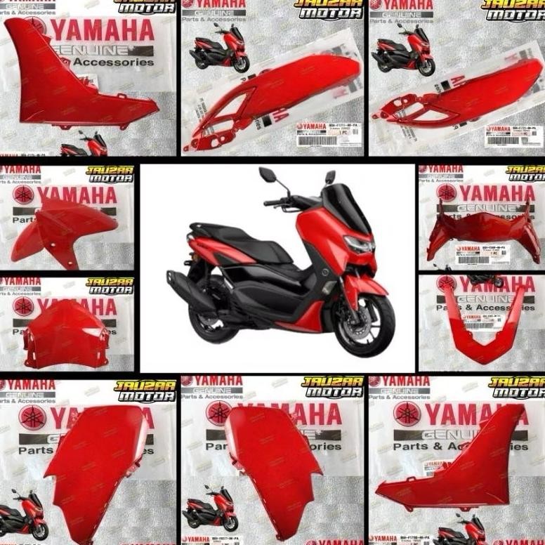 COVER BODY HALUS FULL SET NMAX NEW 2020 2023 MERAH ORI YAMAHA