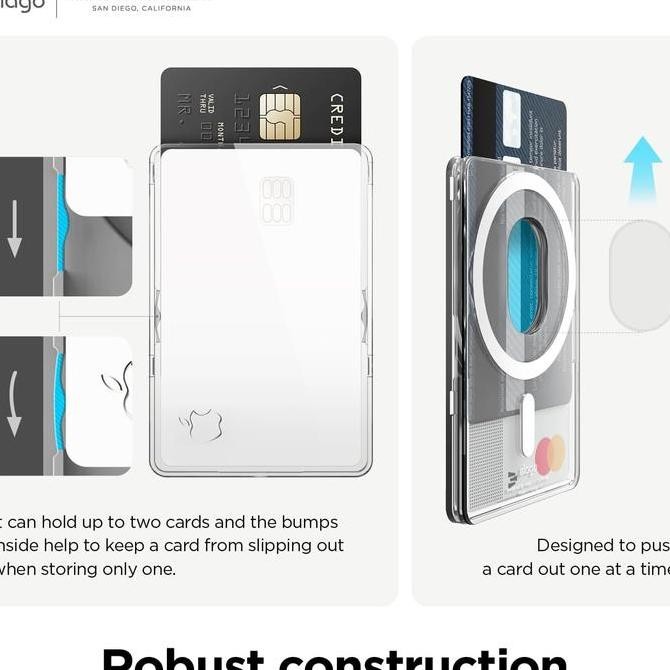 

Elago Clear Magnetic Card Holder Wallet Magsafe Kualitas Original