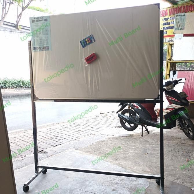 

whiteboard magnet 60x120 + kaki roda Kualitas Original