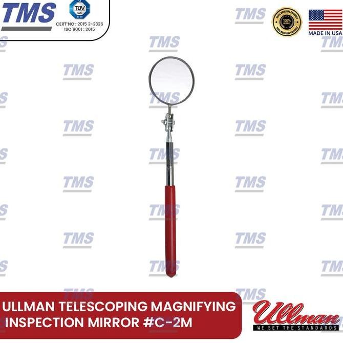 

Round Telescoping Magnifying Inspection Mirror 2-1/4inch ULLMAN #C-2M Kualitas Original