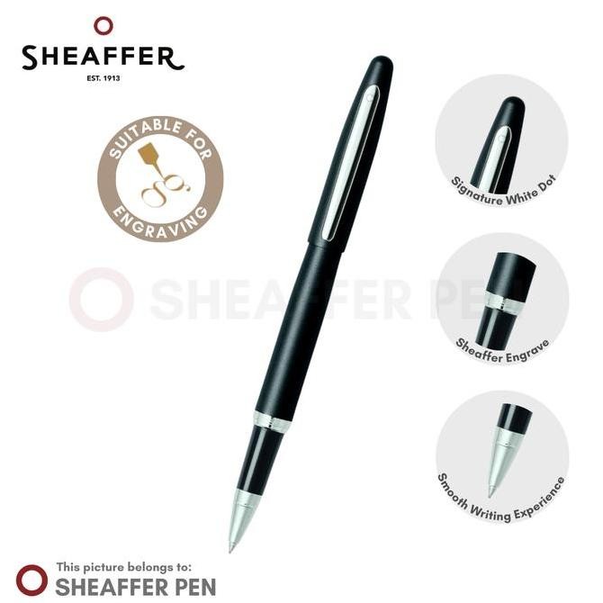 

Sheaffer VFM Matte Black Rollerball Kualitas Original
