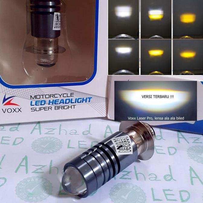 Promo LED Laser H6 Voxx AC DC lampu motor bebek matic putih terang fokus M5 COD