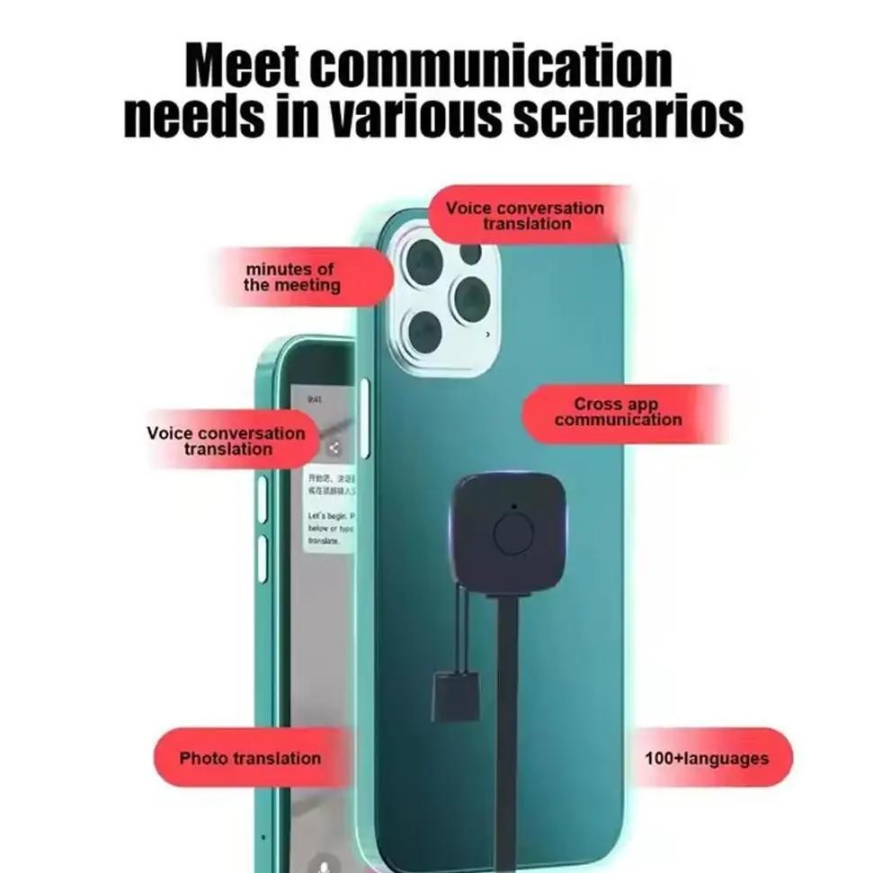 

Multi Language Translator AI Translator Simultaneous Interpretation Bluetooth Real-time Voice Call Translator