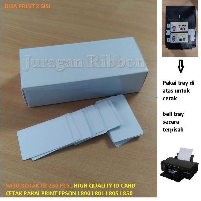 

Premium inkjet ID Card satu kotak isi 230 pcs grade A
