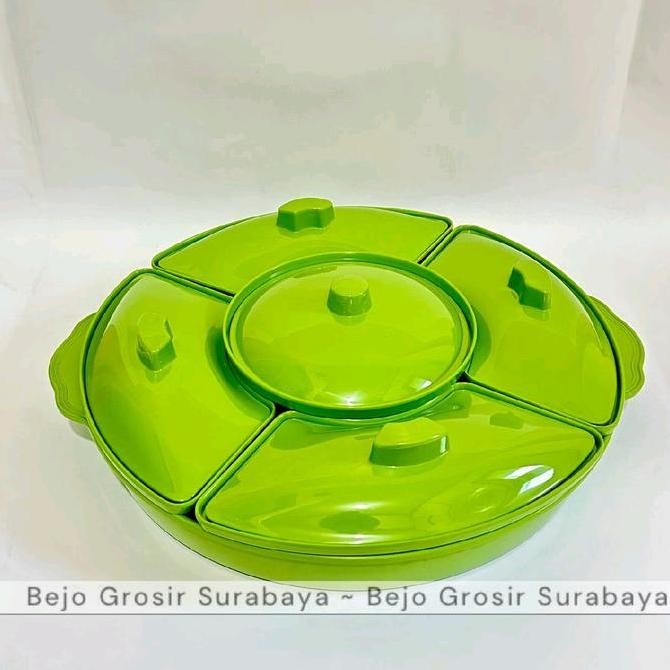 TERMURAH - Prasmanan Set Melamin Jumbo 45 cm Toples Camilan Tempat Prasmanan Sayur Lauk - DE 9000 Ki