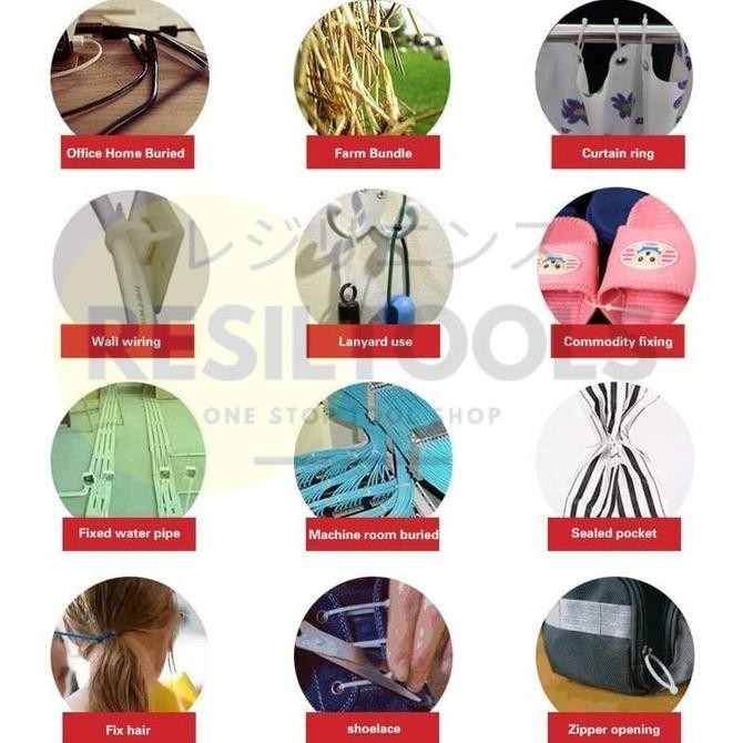 

100 pcs Cable Ties Anti UV 9 x 450 mm Tis Tahan Sinar Matahari Nilon Kualitas Original