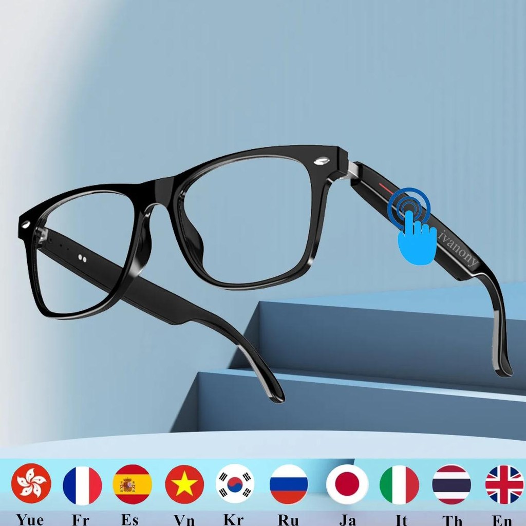 

Portable Language Translation Device Smart Glasses Listenable Hands-Free Calling AI Voice Assistant Sunglasses For Men Womem