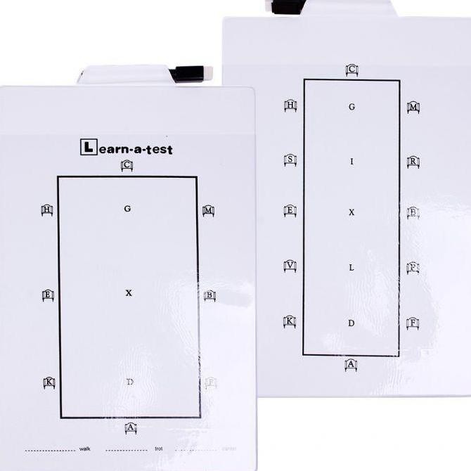 

QHP DRESSAGE BOARD PAPAN BANTUAN TEST DRESSAGE EQUESTRIAN Kualitas Original