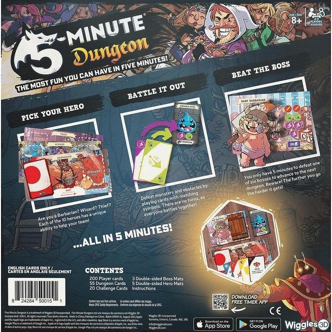 5 Minute Dungeon Board Game Kualitas Original