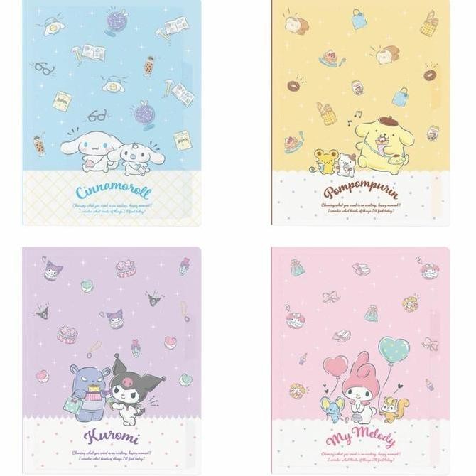 

M-Plan Binder B5 Sanrio Plastic 26 Ring Buku Notebook Limited Edition Kualitas Original