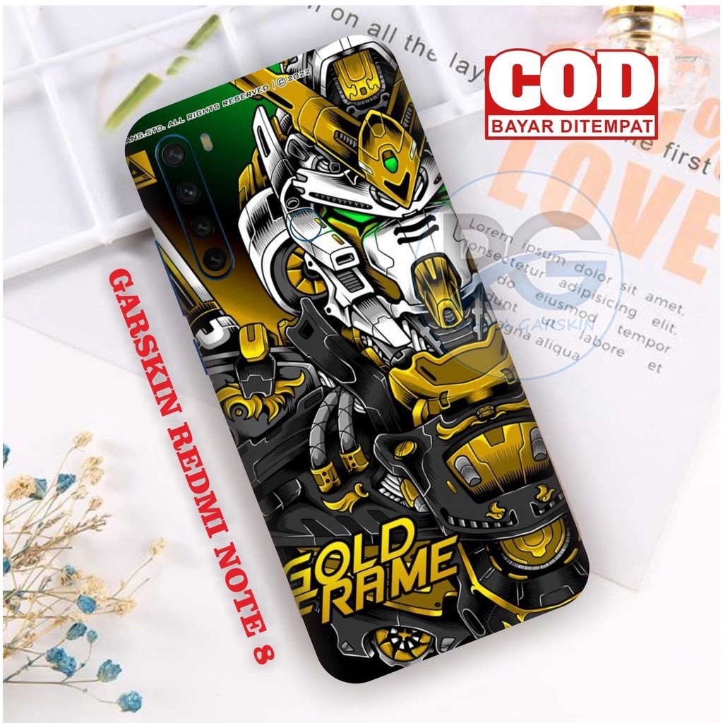 

Terlaris Presisi Redmi Note 8 Casing/Stiker Panel Vynil Bisa Custom Dan COD