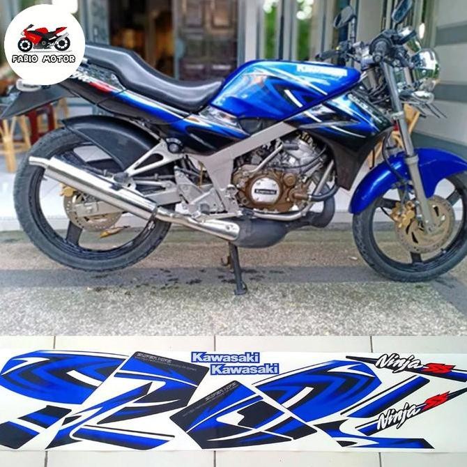 Striping Ninja Ss Biru 2011 Tahan Vernis Cuting Glosy laminasi Kualitas Original