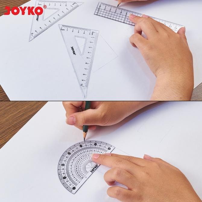 

JOYKO RULER SET PROTRACTOR RULER PAKET PENGGARIS BUSUR JOYKO 4PCS MATH SET MATEMATIKA RL-PS2 BOX [36SET] Kualitas Original