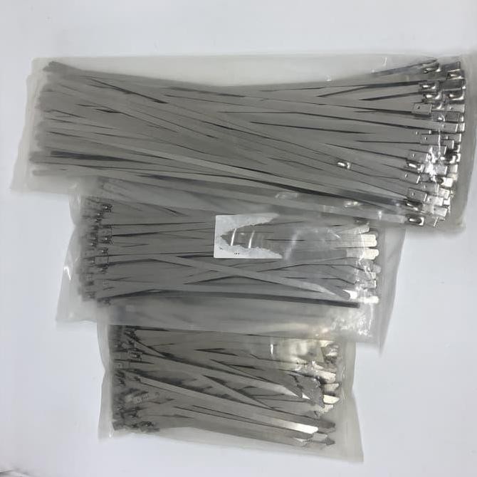

Stainless Cable Ties - Kabel Tis Stainless 7.9 x 200 mm - 100pcs Kualitas Original