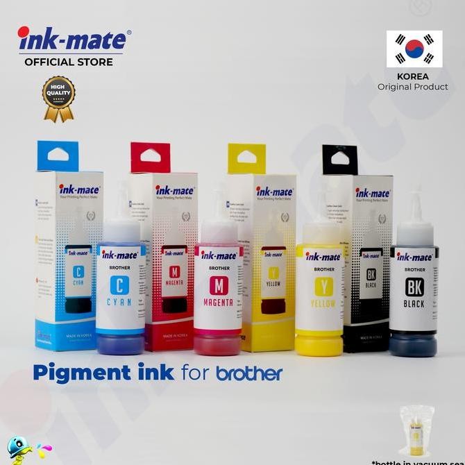 

Tinta Pigment for Brother - Inkmate 100ML (1SET) Kualitas Original