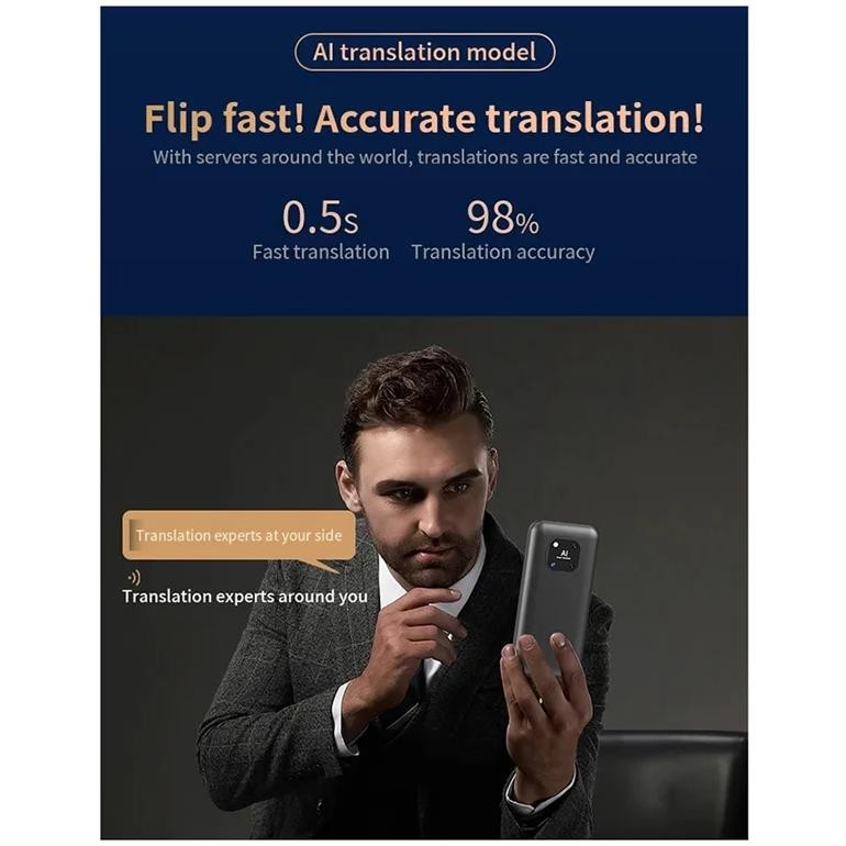 

ABUO-New Z16 Smart Instant Voice Offline Translator Machine 139 Languages Real Time Multi-Languages Tool Portable Translation