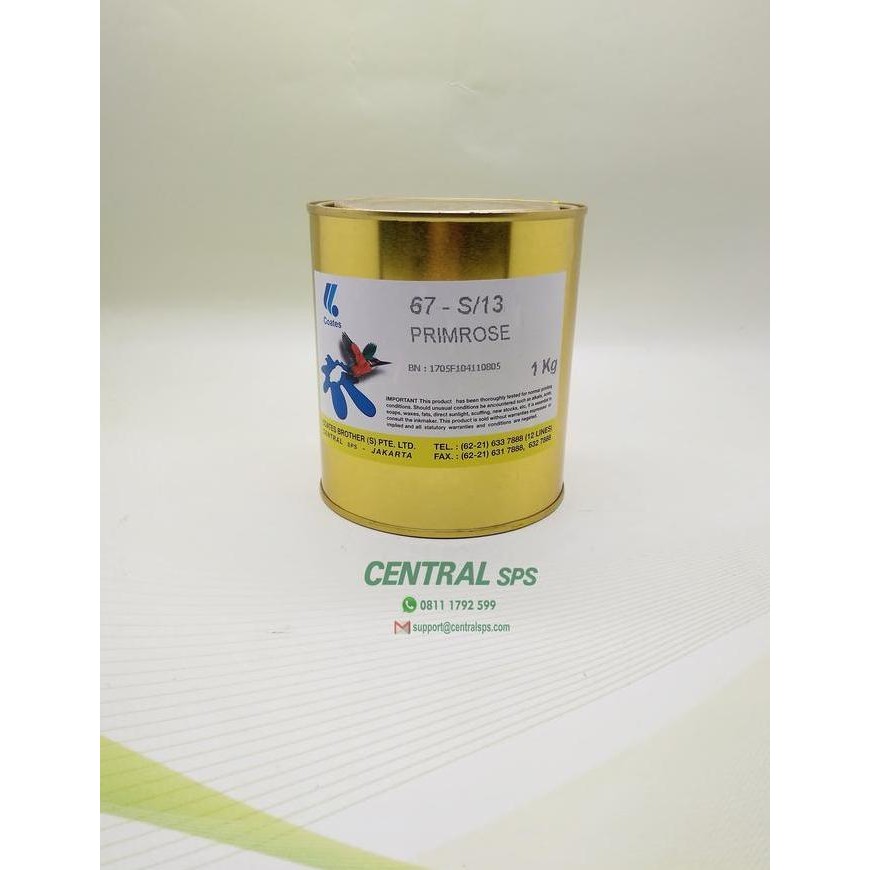 

tinta coates 67-S/13 primrose Kualitas Original