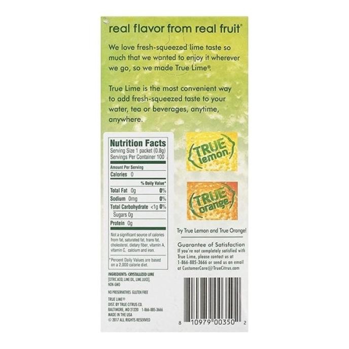 

True Lemon & Lime / Crystallized Lime And Lemon