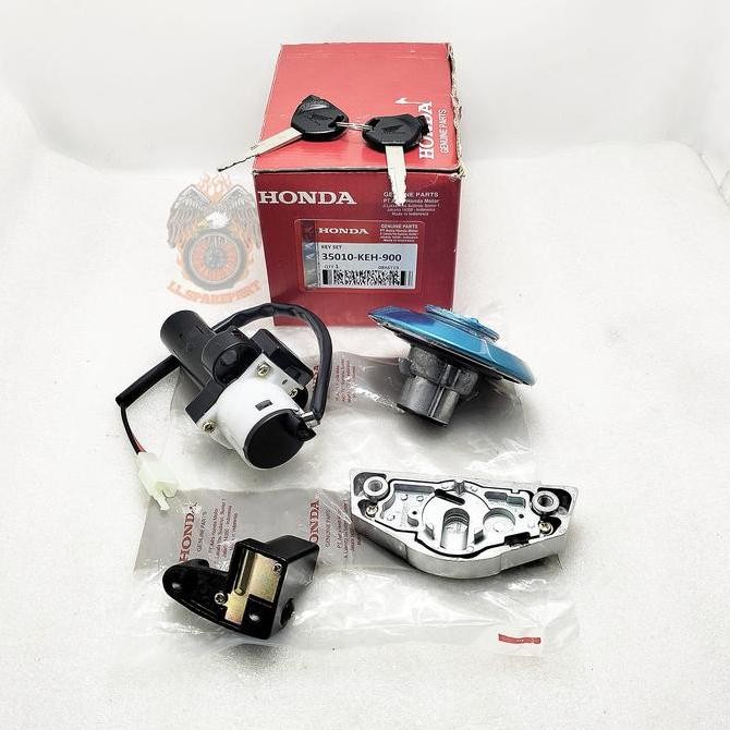 Kunci Kontak Set Honda KEH Keyset Konci Kontak 1 Set Anti Maling Asli Original Megapro Primus Key Se