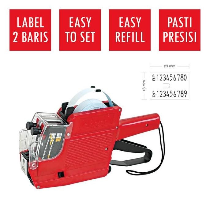 

Premium (1 Unit) Alat Cetak Label Harga JOYKO Price Labeller MX-6600N 2 Baris 10 Digits Angka - Angka