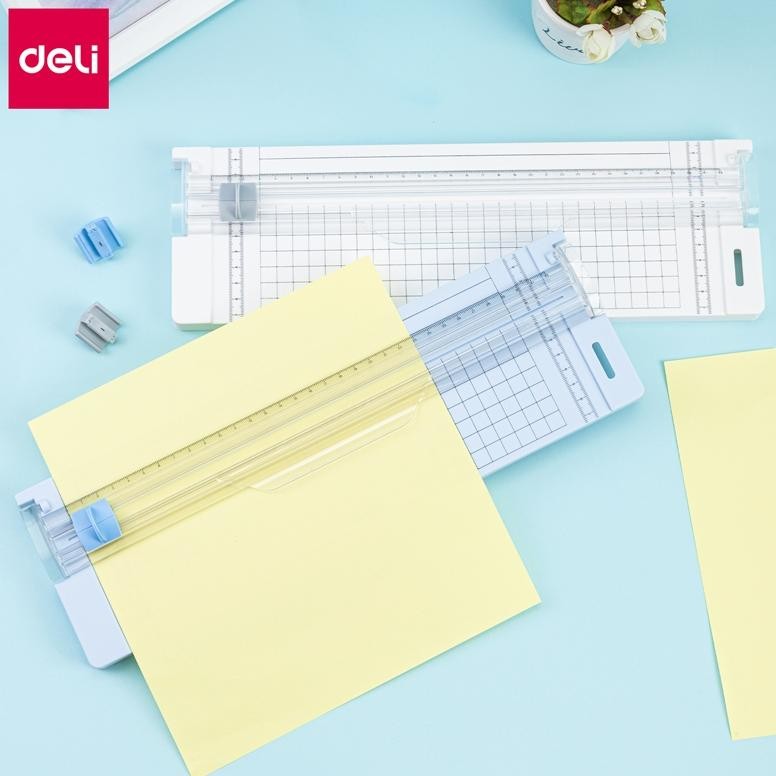 

LINDU Deli Small Paper Trimmer Portable/ Pemotong Kertas Kecil A4 A5 Trimmer Photo Cutter Mat 14251