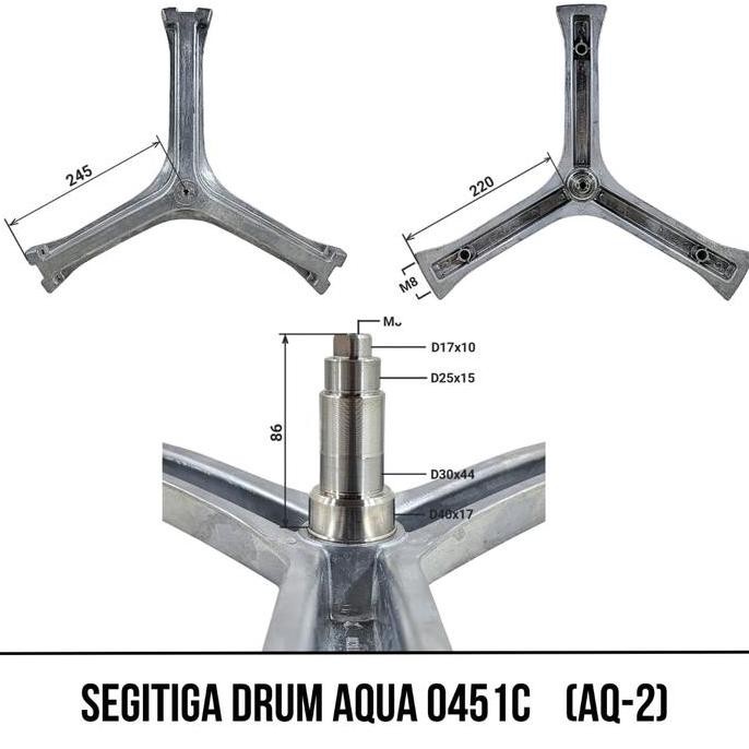 Tersedia Spider  / segitiga mesin cuci Drum AQUA Front loadingFQW 1010QD FQW-1010