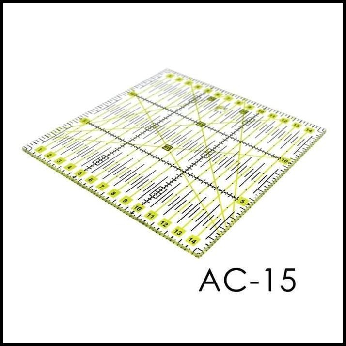 

Freya Square Quilting Ruler 15X15Cm - Penggaris Jahit Quilting Ac-15