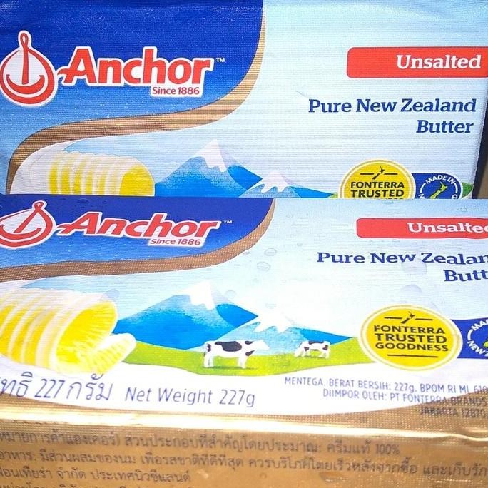 

[Ready/Spesial] Anchor Butter Unsalted 227Gr [Terlaris&Recommended]
