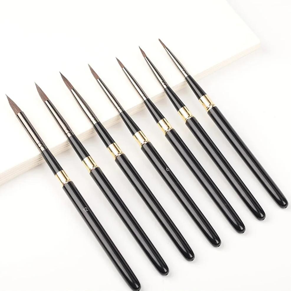 

High Quality Students Art Painting Brushes Weasel Hair Paint Brush Detachable Rod Artistic Watercolor Brush For Art Drawing